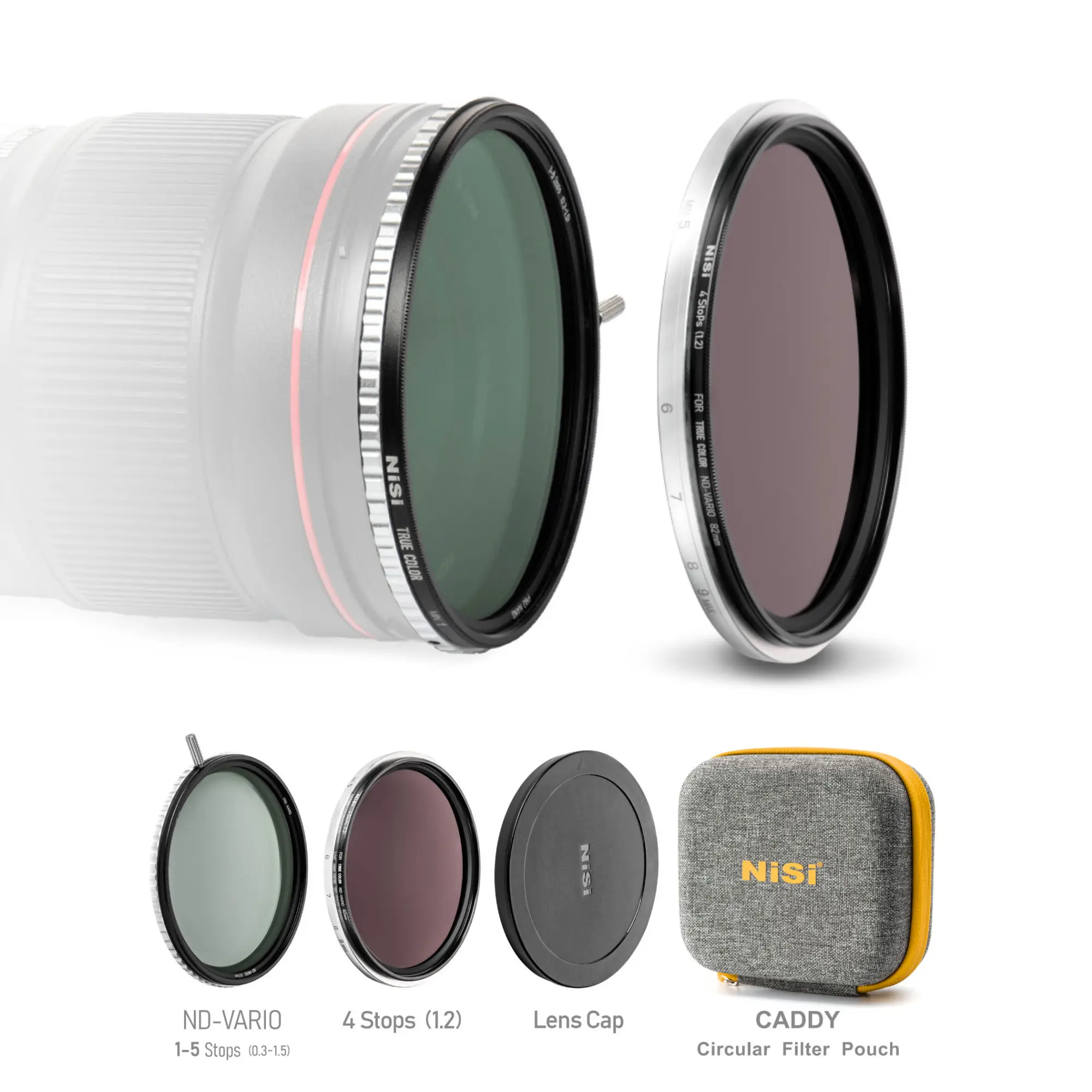NiSi SWIFT True Color VND Kit 1-9 Stops (1-5 Stops VND + 4 Stop ND) 82mm